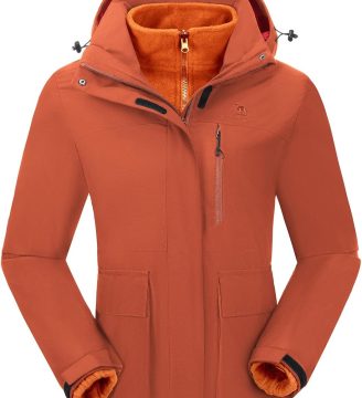 Womens Ski Jackets Waterproof Fleece Snow Coat 3 in 1 Snowboarding Jackets Winter Warm Windbreaker Raincoat