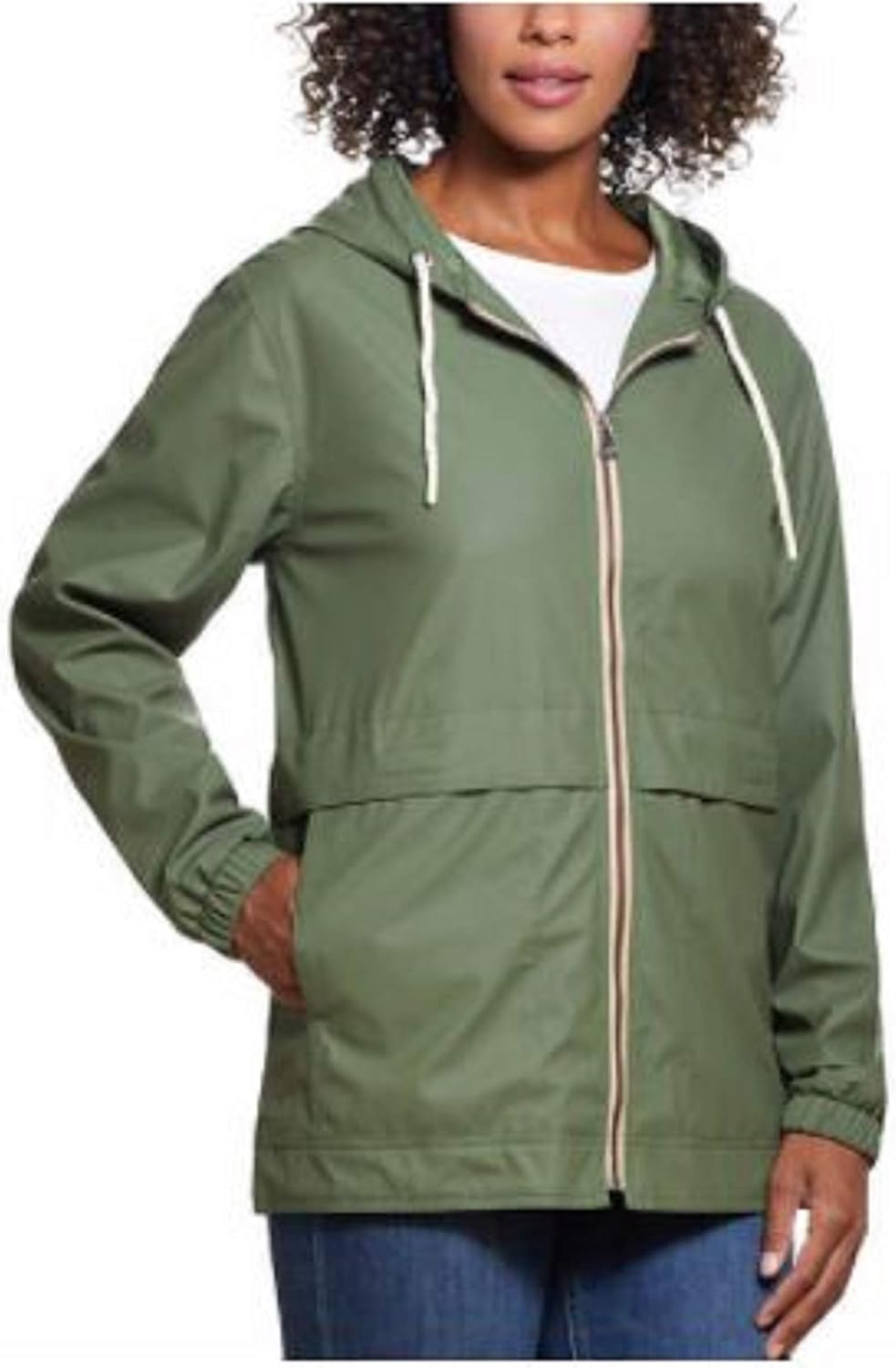Ladies' Rain Slicker (Green, s)