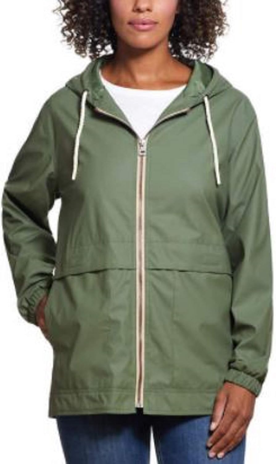 Ladies' Rain Slicker (Green, s) - Image 2