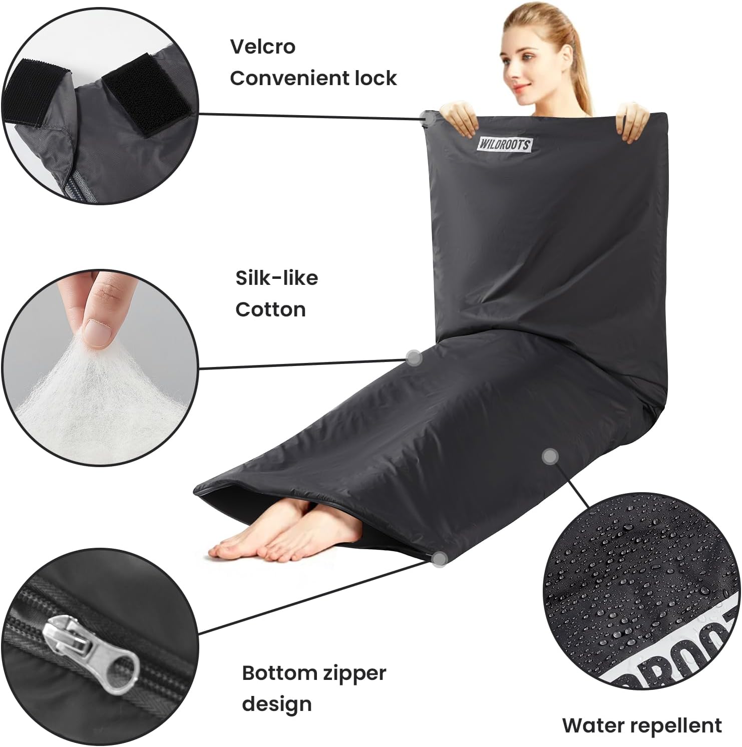 WILDROOTS Outdoor Camping Sleeping Bags for Hiking, Hunting, Travel - Image 3