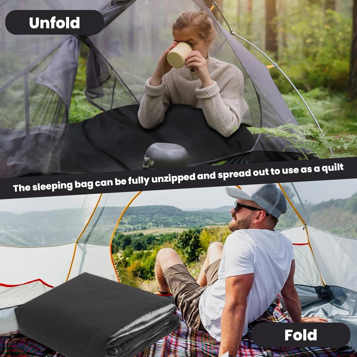 WILDROOTS Outdoor Camping Sleeping Bags for Hiking, Hunting, Travel - Image 6